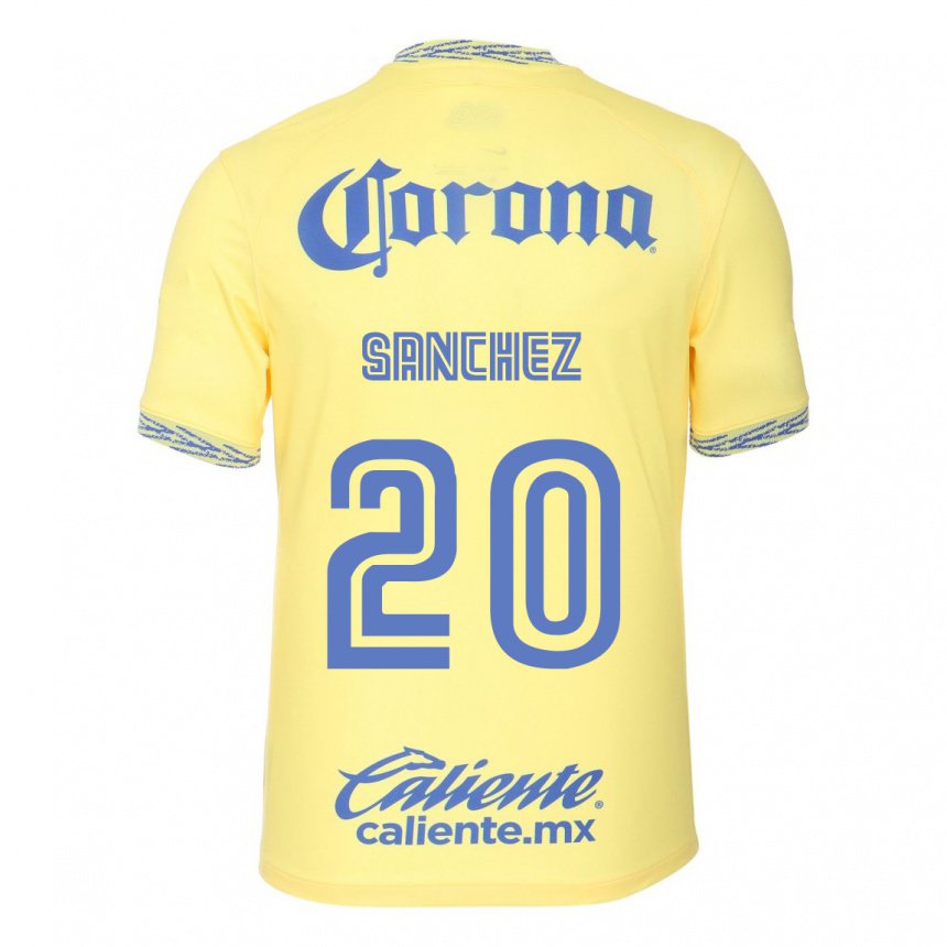Damen Richard Sanchez #20 Zitronengelb Heimtrikot Trikot 2022/23 T-shirt Belgien