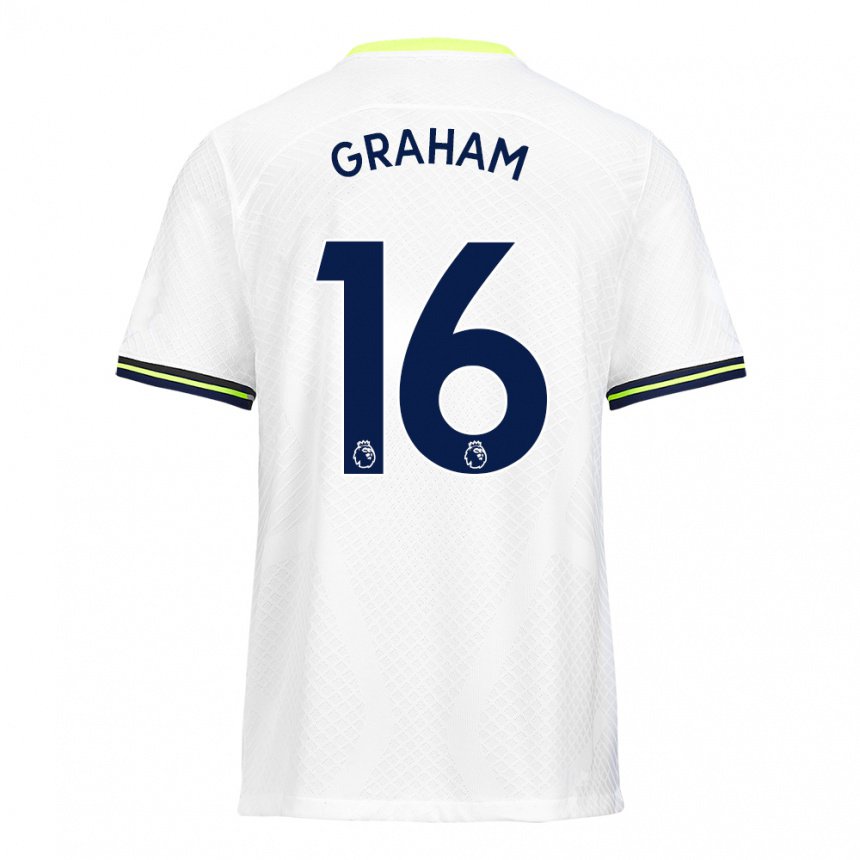Damen Kit Graham #16 Weiß Grün Heimtrikot Trikot 2022/23 T-shirt Belgien