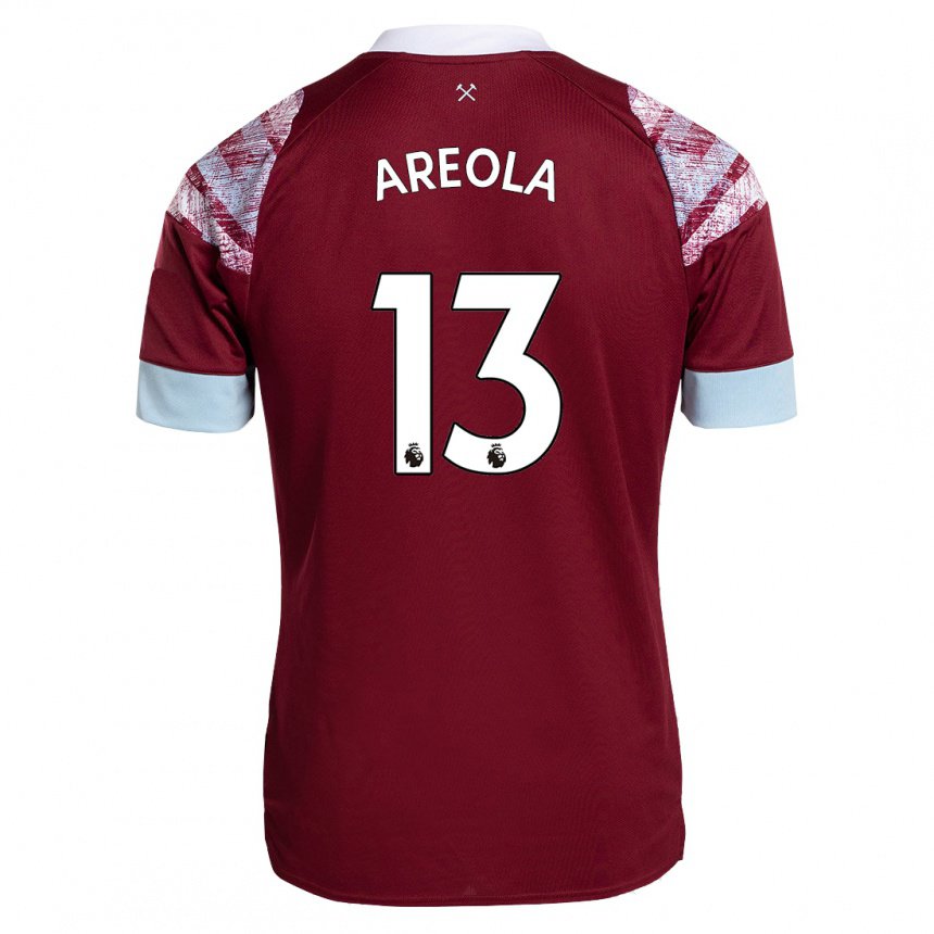 Damen Alphonse Areola #13 Rotwein Heimtrikot Trikot 2022/23 T-shirt Belgien