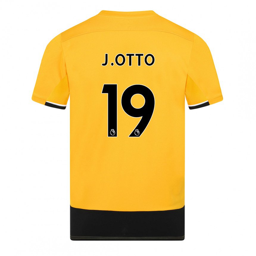 Damen Jonny Otto #19 Gelb Schwarz Heimtrikot Trikot 2022/23 T-shirt Belgien