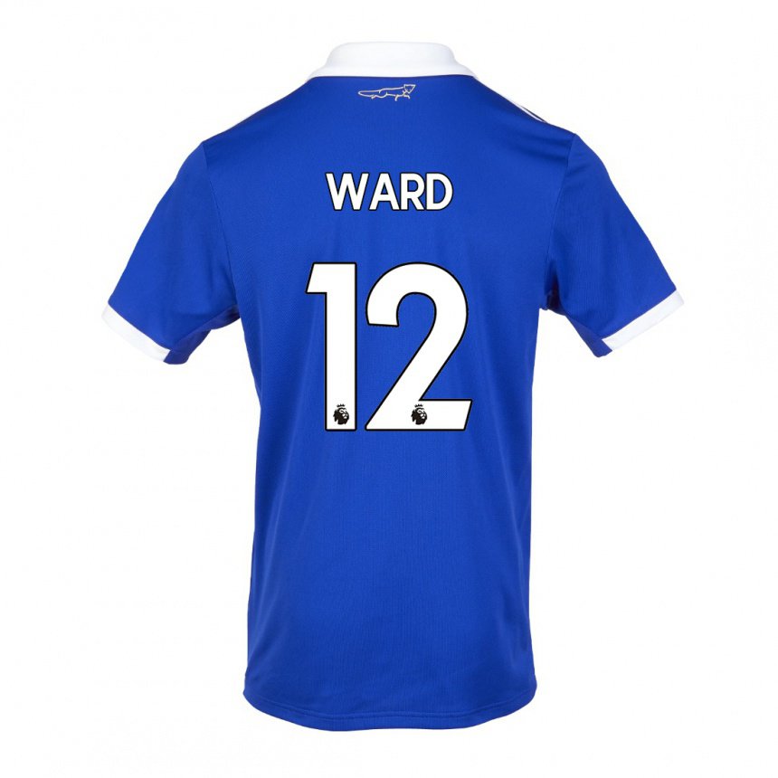 Damen Danny Ward #12 Blau Weiss Heimtrikot Trikot 2022/23 T-shirt Belgien