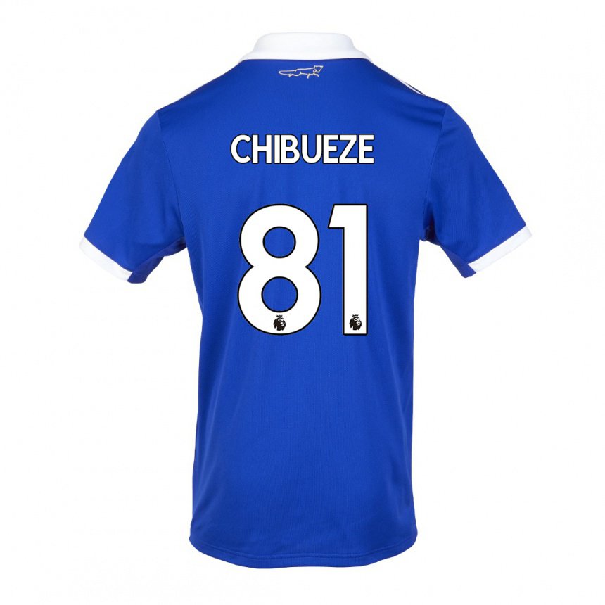 Damen Kelechi Chibueze #81 Blau Weiss Heimtrikot Trikot 2022/23 T-shirt Belgien