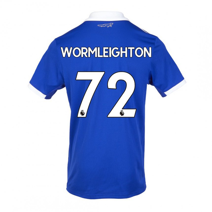 Damen Joe Wormleighton #72 Blau Weiss Heimtrikot Trikot 2022/23 T-shirt Belgien