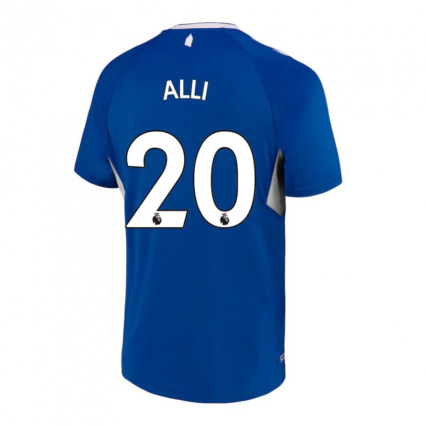 Damen Dele Alli #20 Dunkelblau Weiß Heimtrikot Trikot 2022/23 T-shirt Belgien