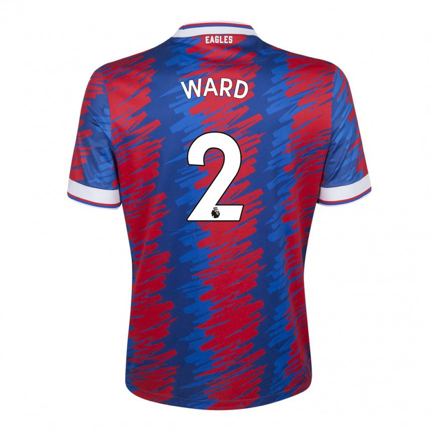 Damen Joel Ward #2 Rot Blau Heimtrikot Trikot 2022/23 T-shirt Belgien