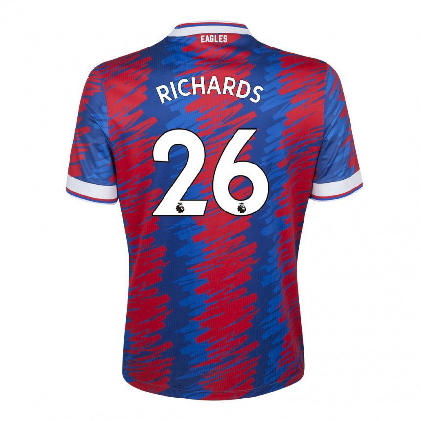 Damen Chris Richards #26 Rot Blau Heimtrikot Trikot 2022/23 T-shirt Belgien