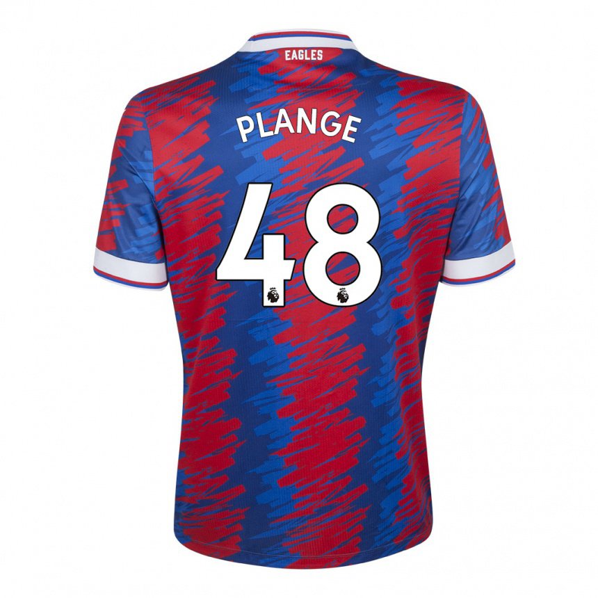 Damen Luke Plange #48 Rot Blau Heimtrikot Trikot 2022/23 T-shirt Belgien