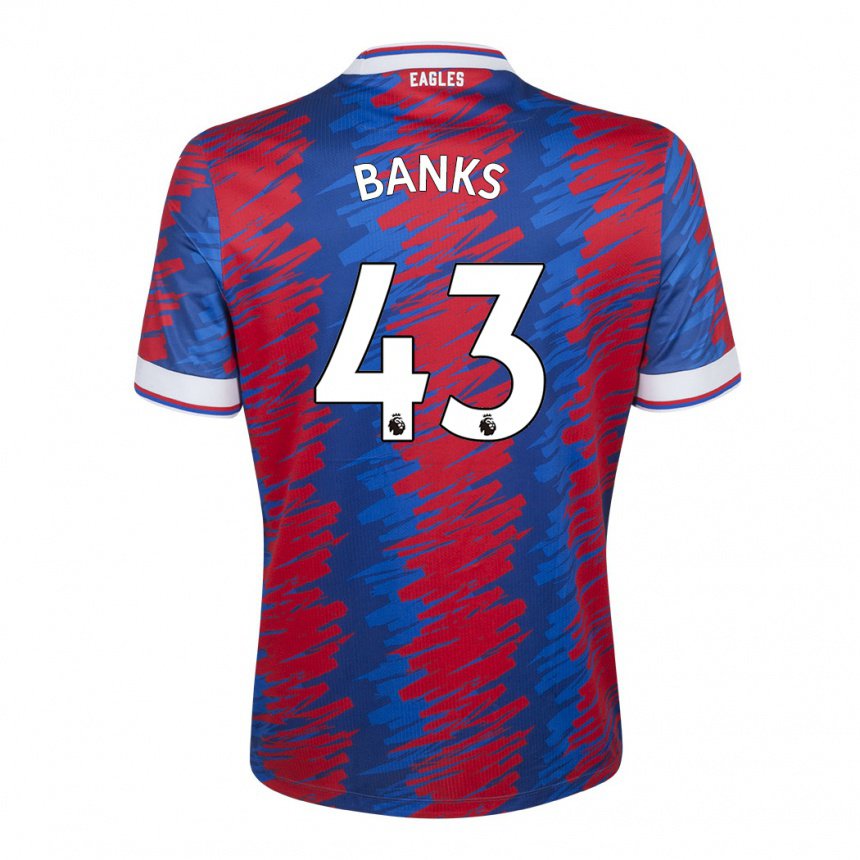 Damen Scott Banks #43 Rot Blau Heimtrikot Trikot 2022/23 T-shirt Belgien