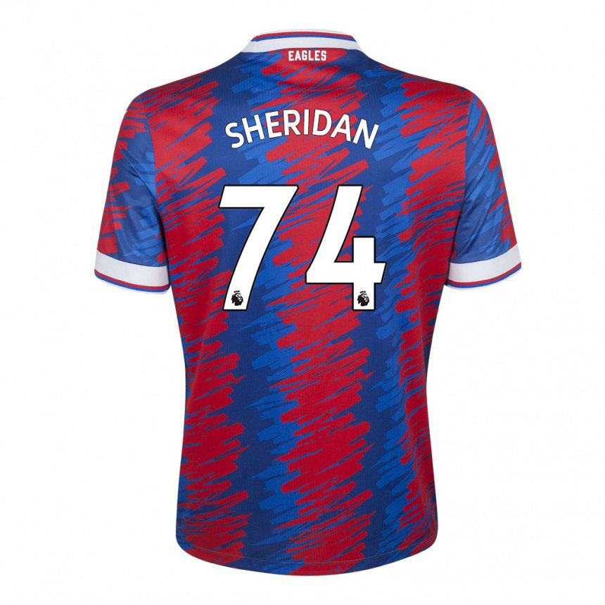 Damen Joe Sheridan #74 Rot Blau Heimtrikot Trikot 2022/23 T-shirt Belgien