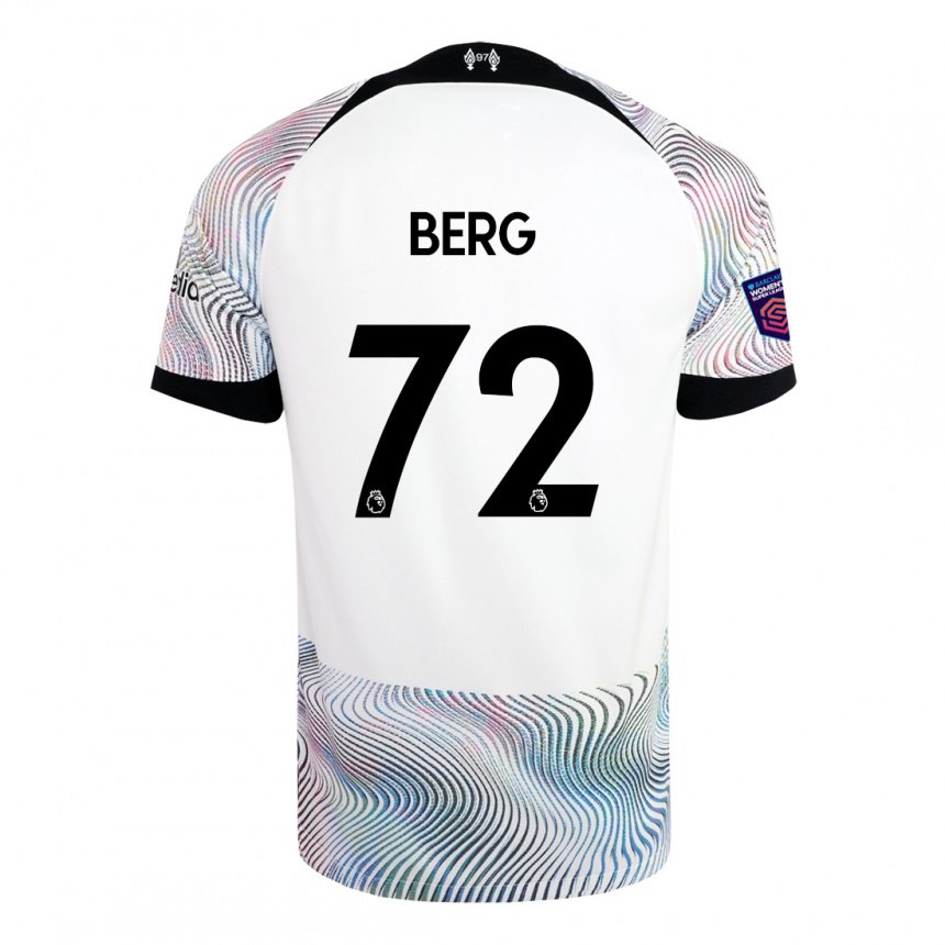 Damen Sepp Van Den Berg #72 Weiß Bunt Auswärtstrikot Trikot 2022/23 T-shirt Belgien
