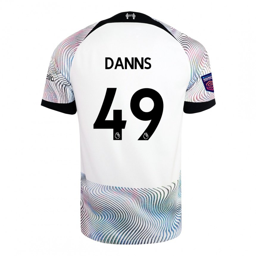 Damen Jayden Danns #49 Weiß Bunt Auswärtstrikot Trikot 2022/23 T-shirt Belgien