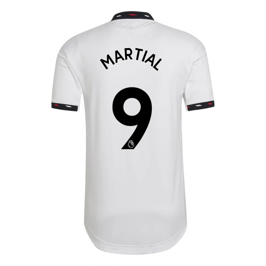Damen Anthony Martial #9 Weiß Auswärtstrikot Trikot 2022/23 T-shirt Belgien