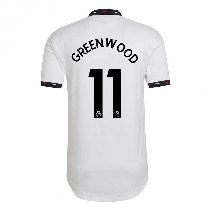 Damen Mason Greenwood #11 Weiß Auswärtstrikot Trikot 2022/23 T-shirt Belgien