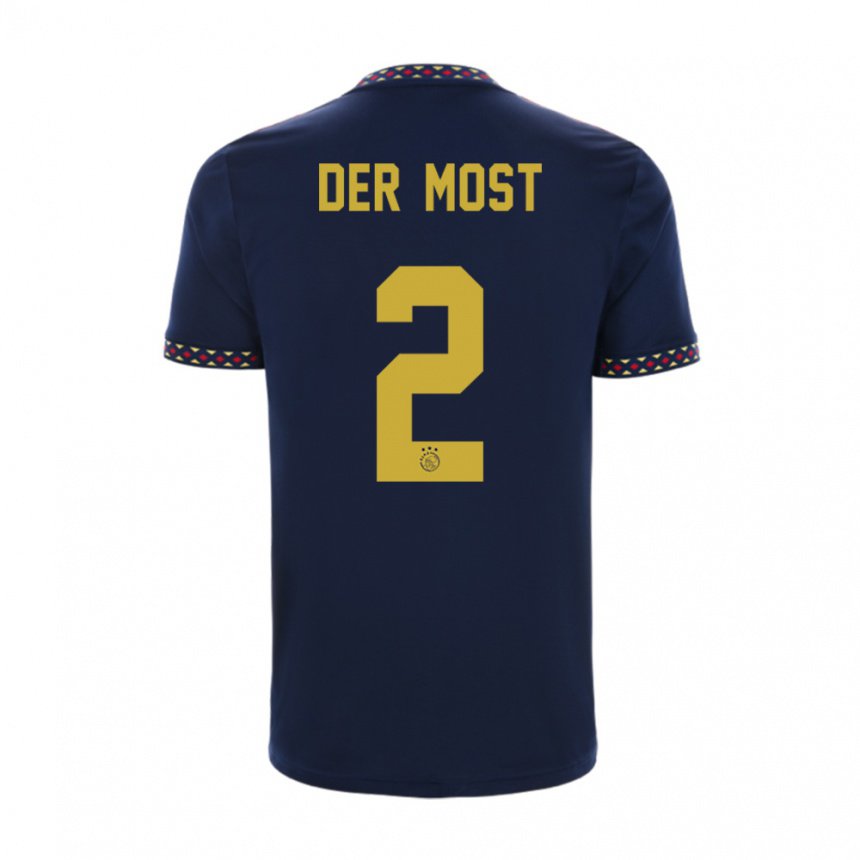 Damen Liza Van Der Most #2 Dunkelblau Auswärtstrikot Trikot 2022/23 T-shirt Belgien