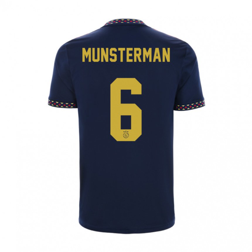 Damen Marthe Munsterman #6 Dunkelblau Auswärtstrikot Trikot 2022/23 T-shirt Belgien