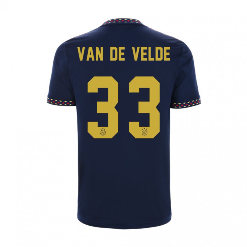 Damen Jonna Van De Velde #33 Dunkelblau Auswärtstrikot Trikot 2022/23 T-shirt Belgien
