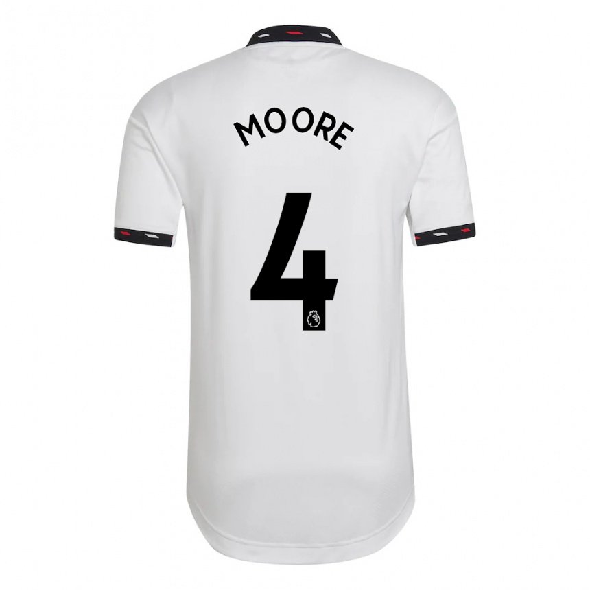 Damen Jade Moore #4 Weiß Auswärtstrikot Trikot 2022/23 T-shirt Belgien