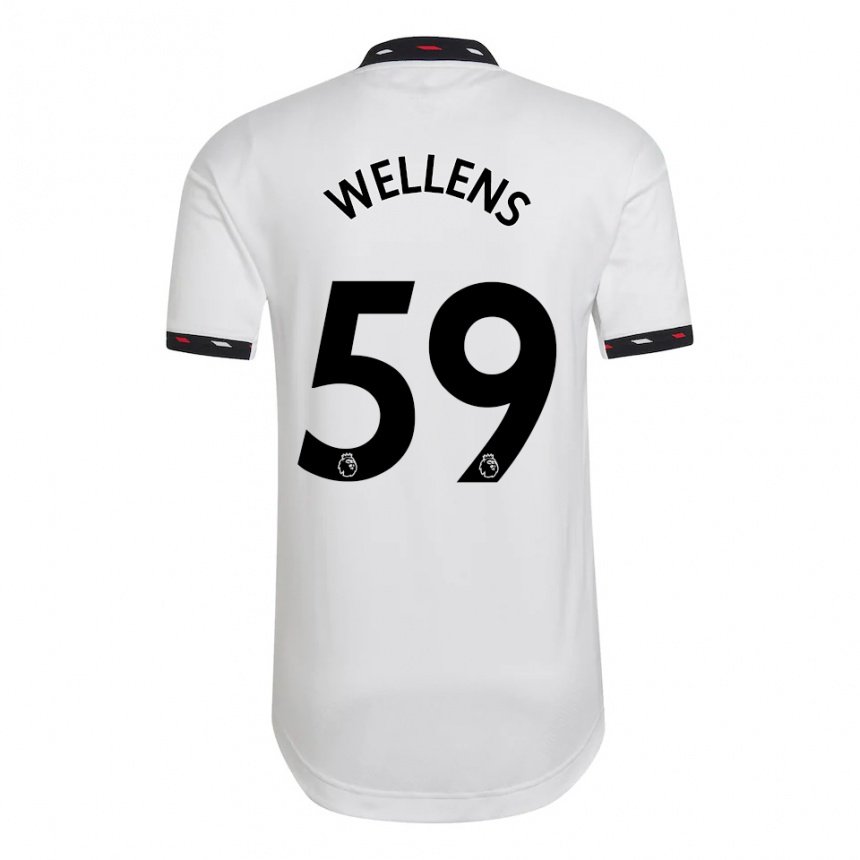 Damen Charlie Wellens #59 Weiß Auswärtstrikot Trikot 2022/23 T-shirt Belgien