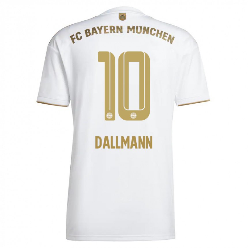 Damen Linda Dallmann #10 Weißes Gold Auswärtstrikot Trikot 2022/23 T-shirt Belgien
