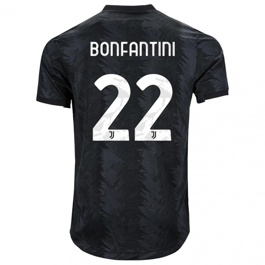 Damen Agnese Bonfantini #22 Dunkles Schwarz Auswärtstrikot Trikot 2022/23 T-shirt Belgien