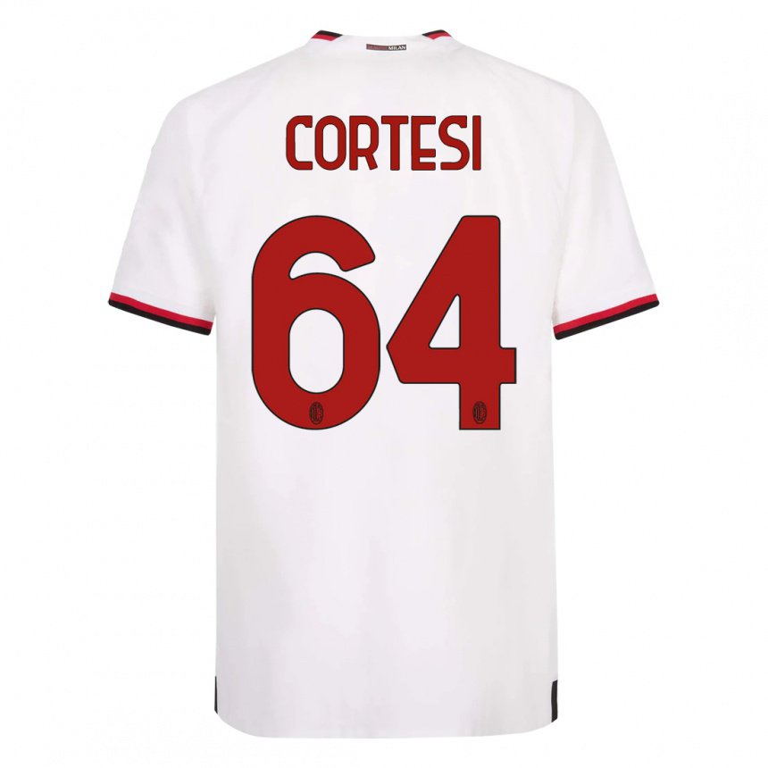 Damen Selena Cortesi #64 Weiß Rot Auswärtstrikot Trikot 2022/23 T-shirt Belgien