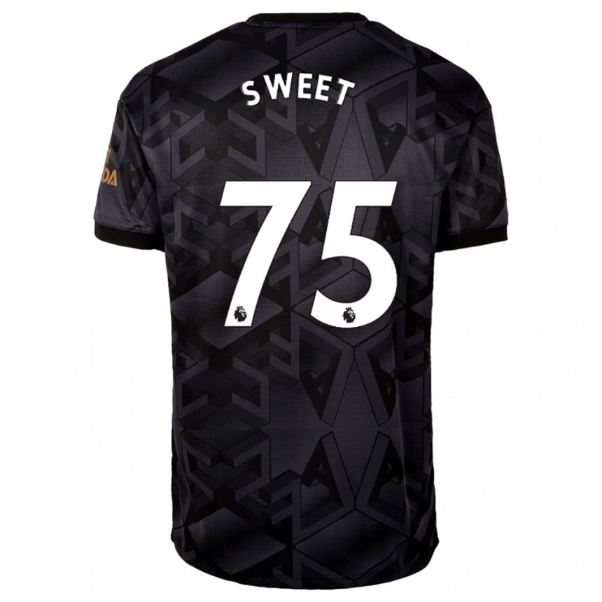 Femme Maillot James Sweet #75 Gris Noir Tenues Extérieur 2022/23 T-shirt Belgique