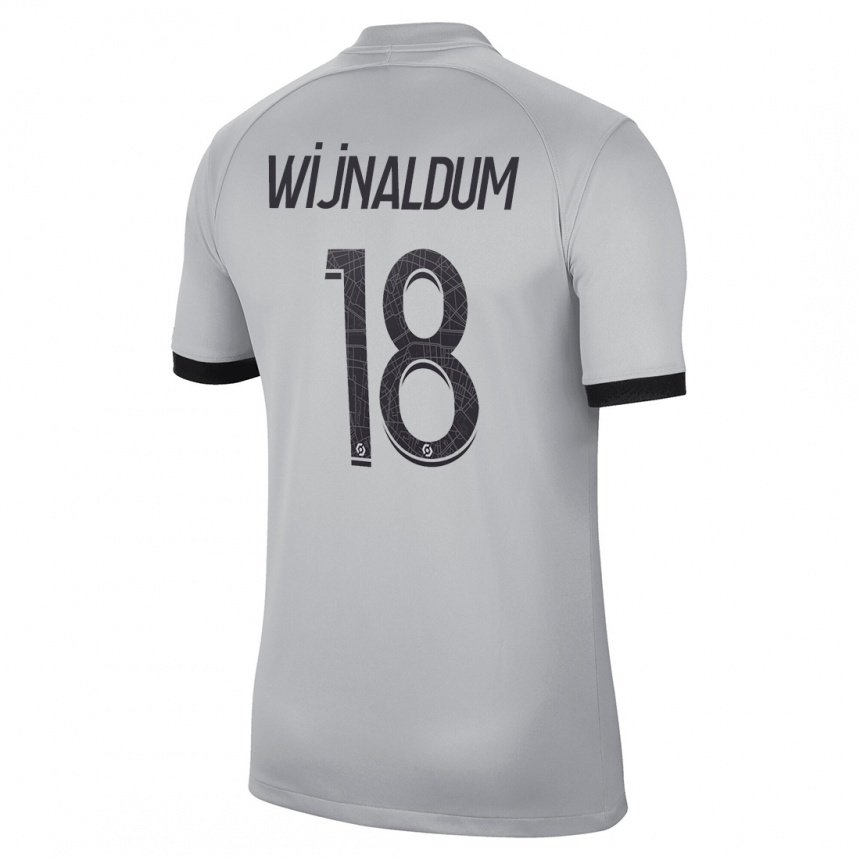 Damen Georginio Wijnaldum #18 Grau Auswärtstrikot Trikot 2022/23 T-shirt Belgien