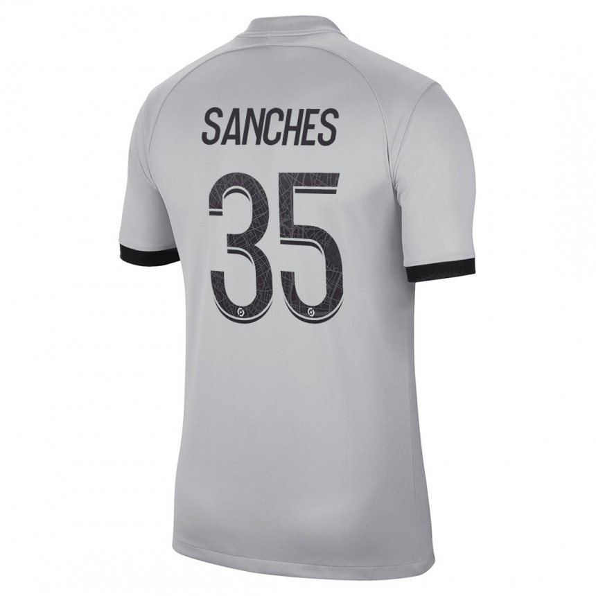 Damen Renato Sanches #35 Grau Auswärtstrikot Trikot 2022/23 T-shirt Belgien
