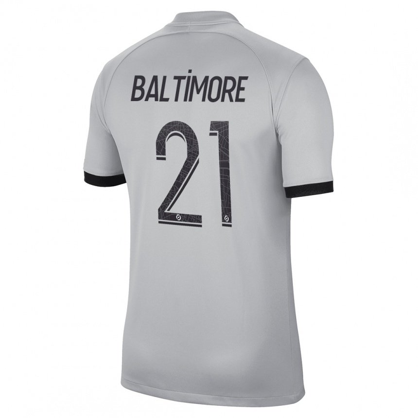 Femme Maillot Sandy Baltimore #21 Gris Tenues Extérieur 2022/23 T-shirt Belgique