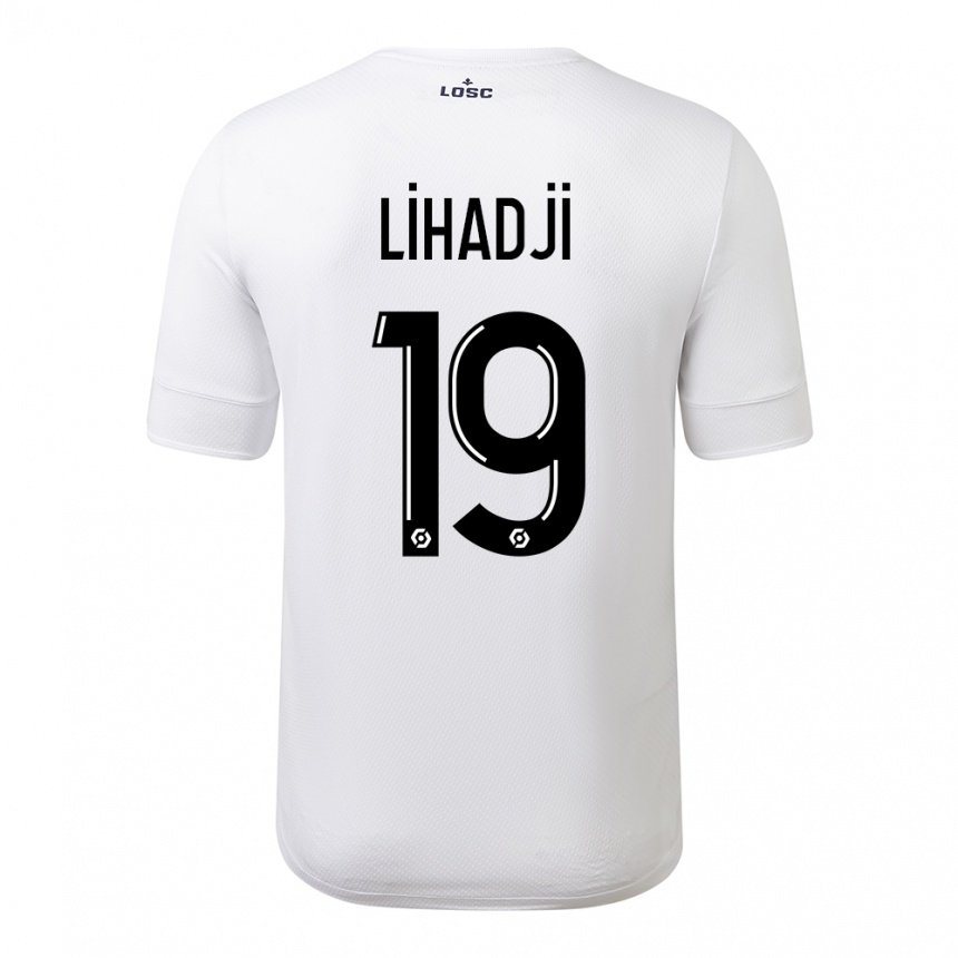 Damen Isaac Lihadji #19 Weiß Purpur Auswärtstrikot Trikot 2022/23 T-shirt Belgien