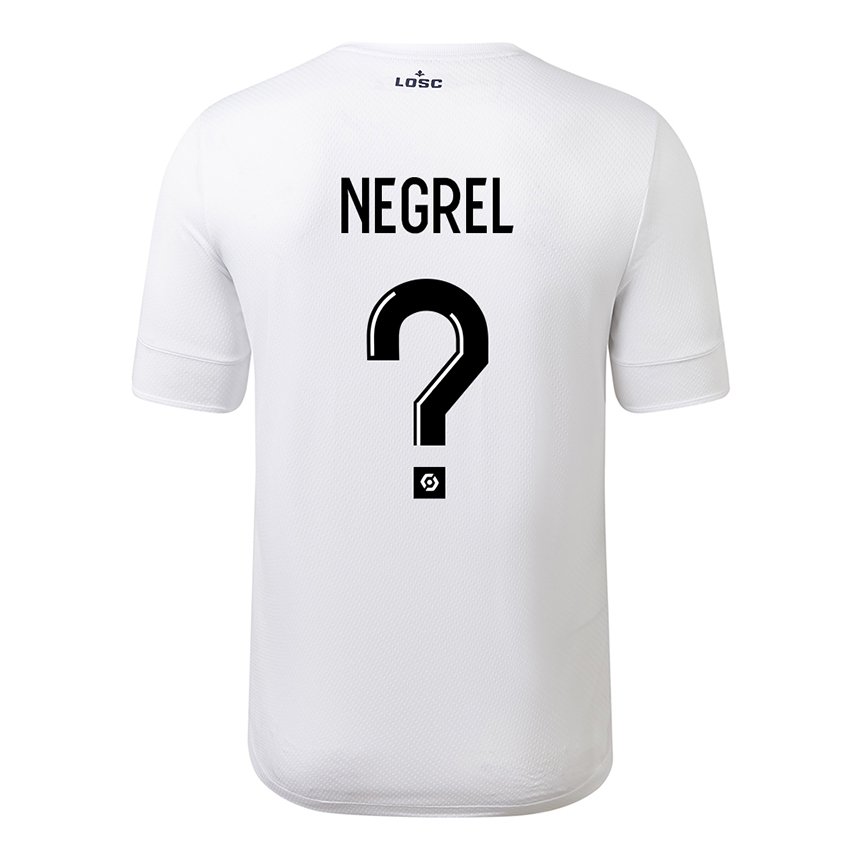 Damen Tom Negrel #0 Weiß Purpur Auswärtstrikot Trikot 2022/23 T-shirt Belgien