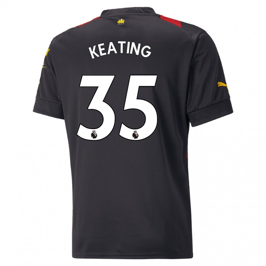 Femme Maillot Khiara Keating #35 Noir Rouge Tenues Extérieur 2022/23 T-shirt Belgique
