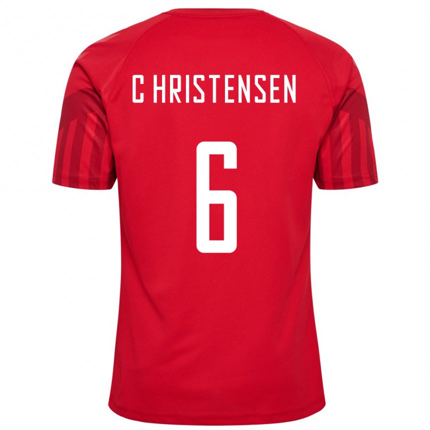 Kinder Dänische Andreas Christensen #6 Rot Heimtrikot Trikot 22-24 T-shirt Belgien