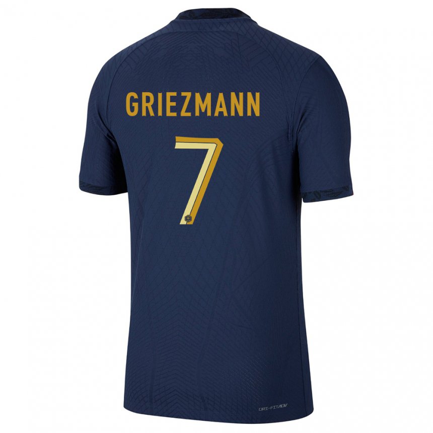 Kinder Französische Antoine Griezmann #7 Marineblau Heimtrikot Trikot 22-24 T-shirt Belgien