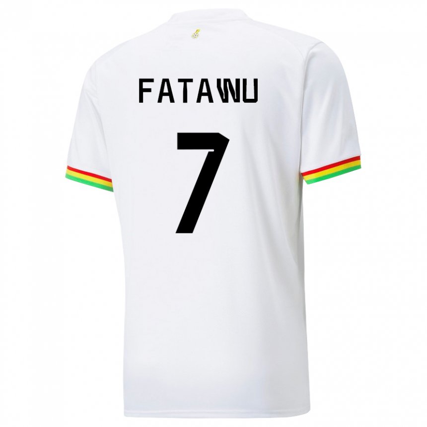 Enfant Maillot Ghana Issahaku Fatawu #7 Blanc Tenues Domicile 22-24 T-shirt Belgique