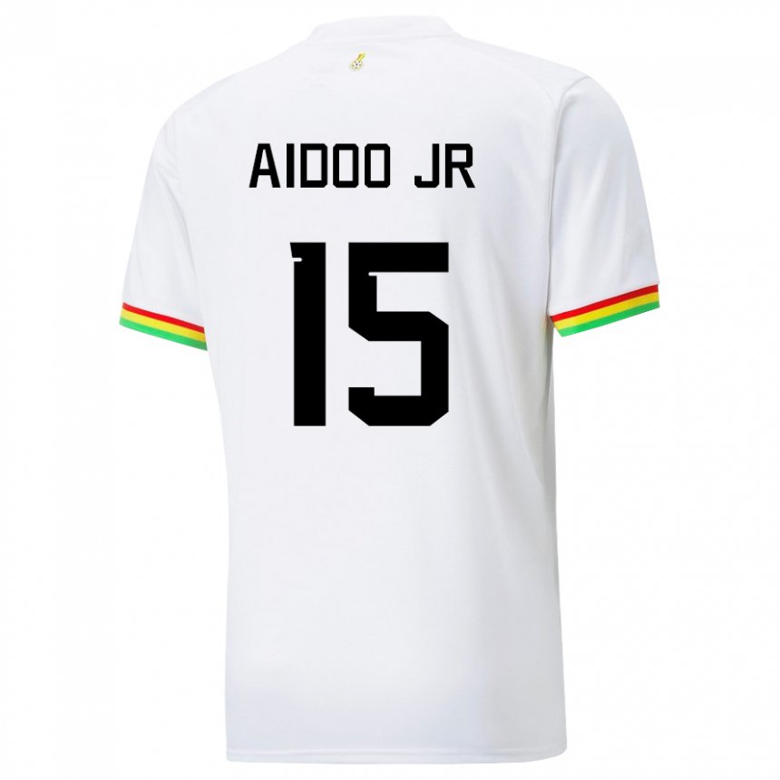 Enfant Maillot Ghana Joseph Aidoo #15 Blanc Tenues Domicile 22-24 T-shirt Belgique
