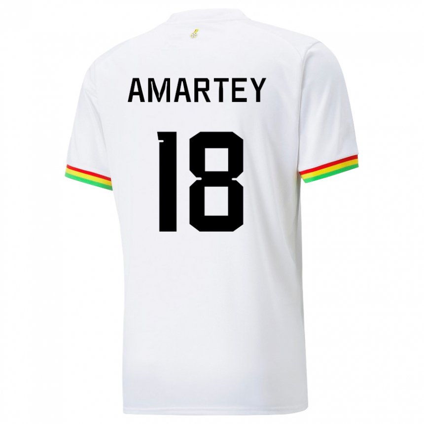 Enfant Maillot Ghana Daniel Amartey #18 Blanc Tenues Domicile 22-24 T-shirt Belgique