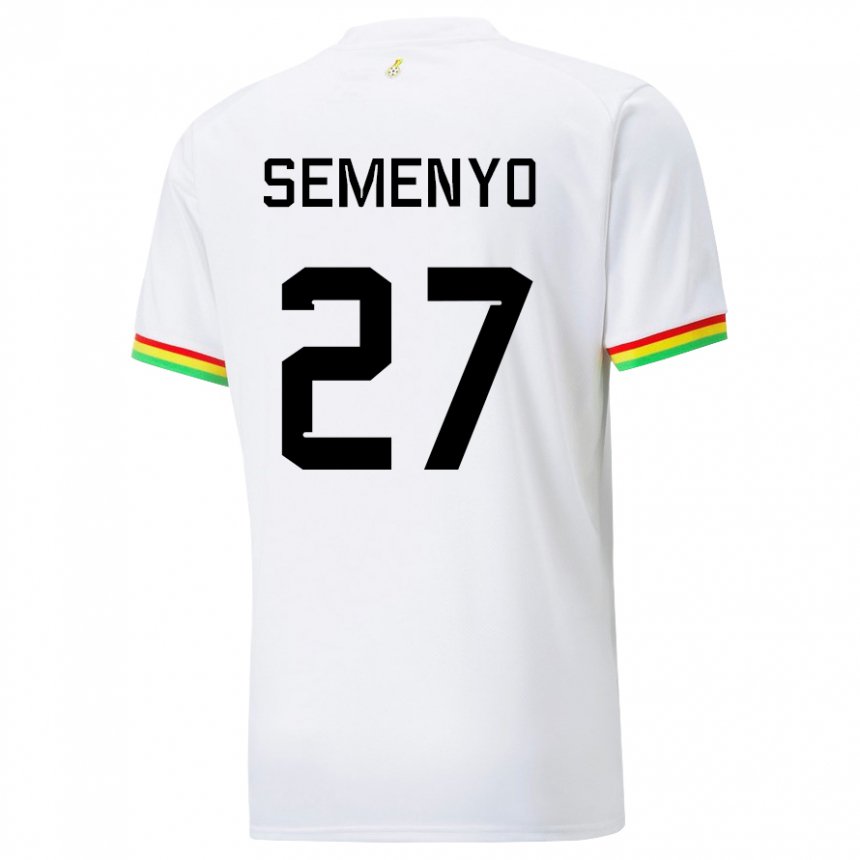 Kinder Ghanaische Antoine Semenyo #27 Weiß Heimtrikot Trikot 22-24 T-shirt Belgien