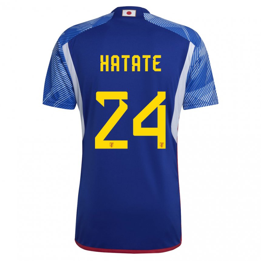 Kinder Japanische Reo Hatate #24 Königsblau Heimtrikot Trikot 22-24 T-shirt Belgien