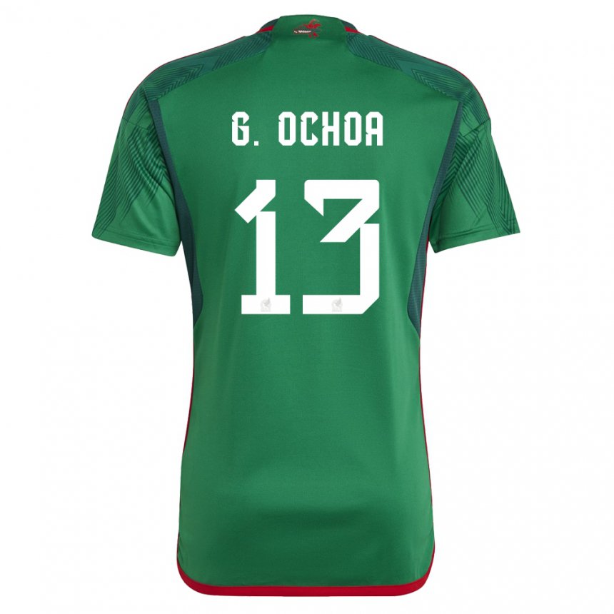 Kinder Mexikanische Guillermo Ochoa #13 Grün Heimtrikot Trikot 22-24 T-shirt Belgien