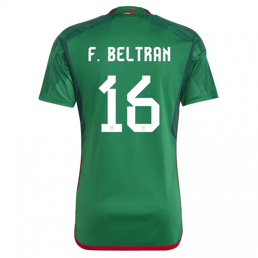 Kinder Mexikanische Fernando Beltran #16 Grün Heimtrikot Trikot 22-24 T-shirt Belgien