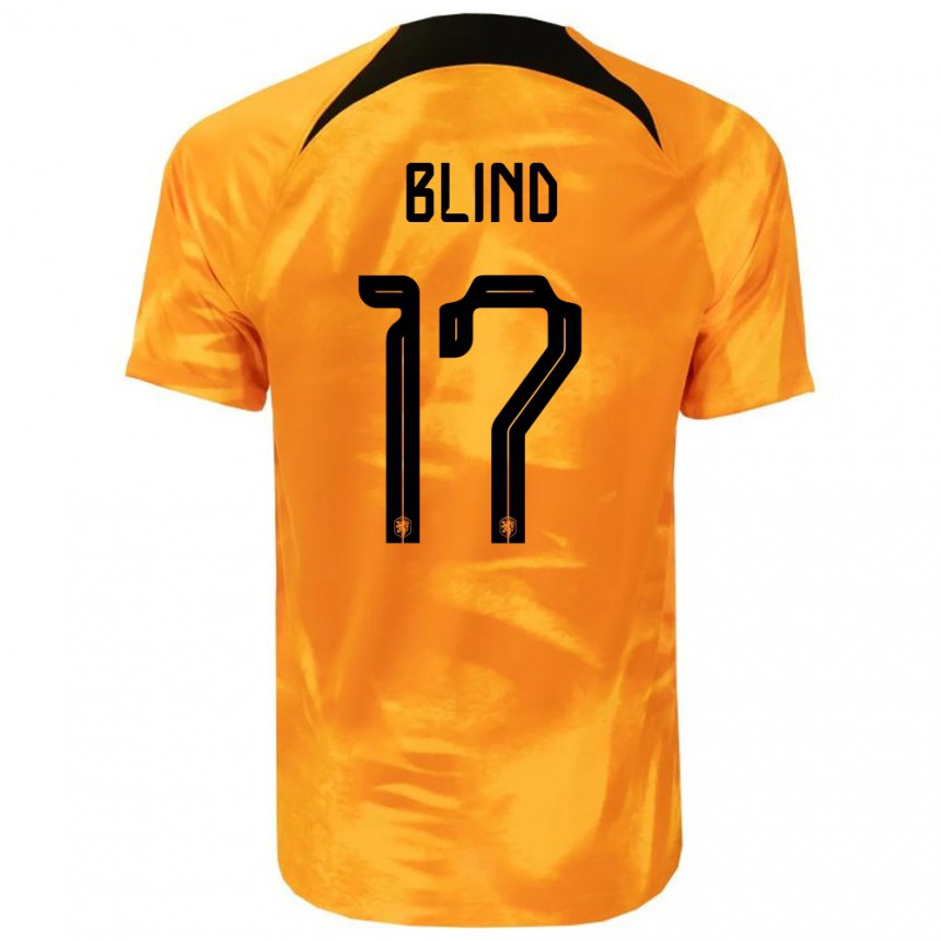 Enfant Maillot Pays-bas Daley Blind #17 Orange Laser Tenues Domicile 22-24 T-shirt Belgique