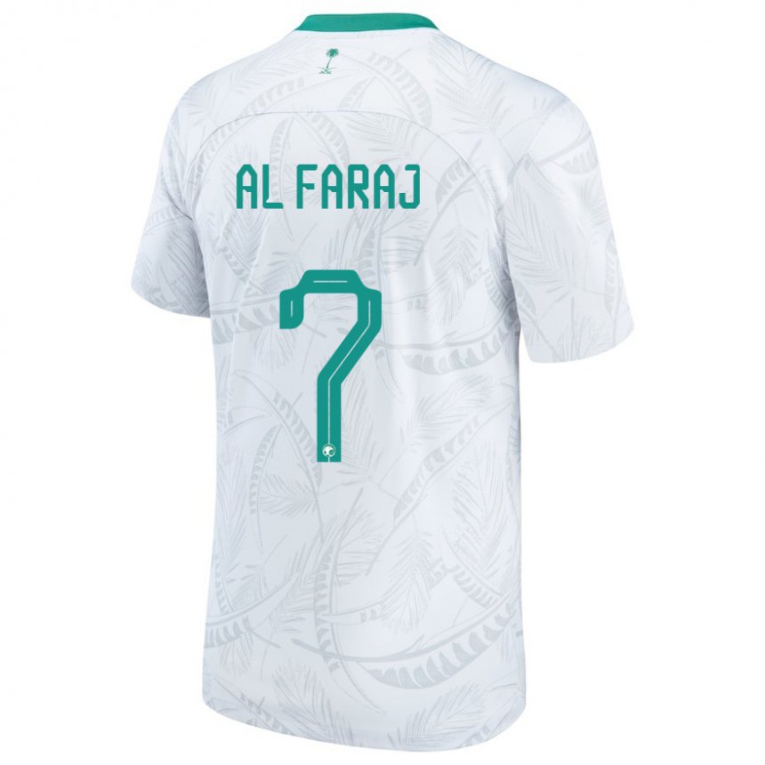 Kinder Saudi-arabische Salman Al Faraj #7 Weiß Heimtrikot Trikot 22-24 T-shirt Belgien