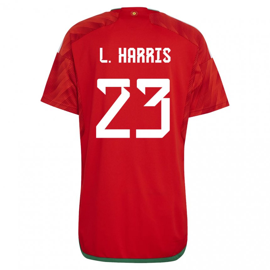 Kinder Walisische Luke Harris #23 Rot Heimtrikot Trikot 22-24 T-shirt Belgien