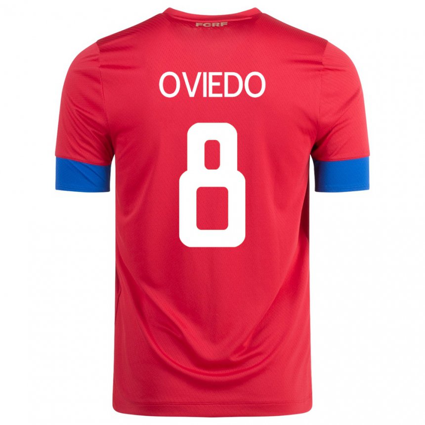 Kinder Costa-ricanische Bryan Oviedo #8 Rot Heimtrikot Trikot 22-24 T-shirt Belgien