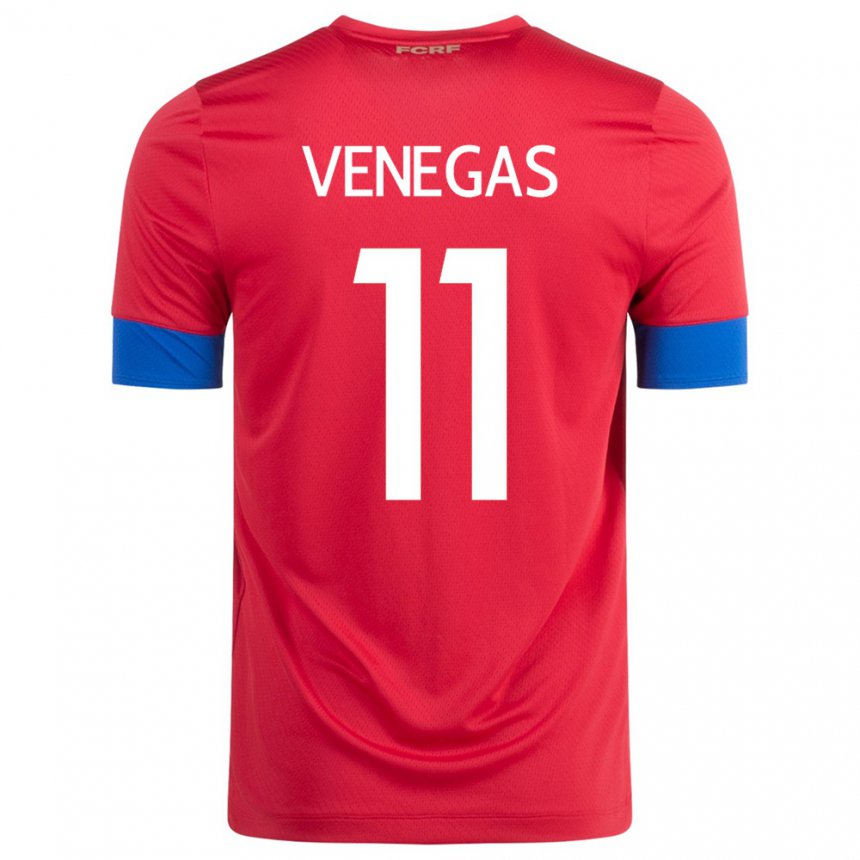 Kinder Costa-ricanische Johan Venegas #11 Rot Heimtrikot Trikot 22-24 T-shirt Belgien