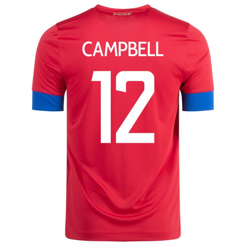 Kinder Costa-ricanische Joel Campbell #12 Rot Heimtrikot Trikot 22-24 T-shirt Belgien