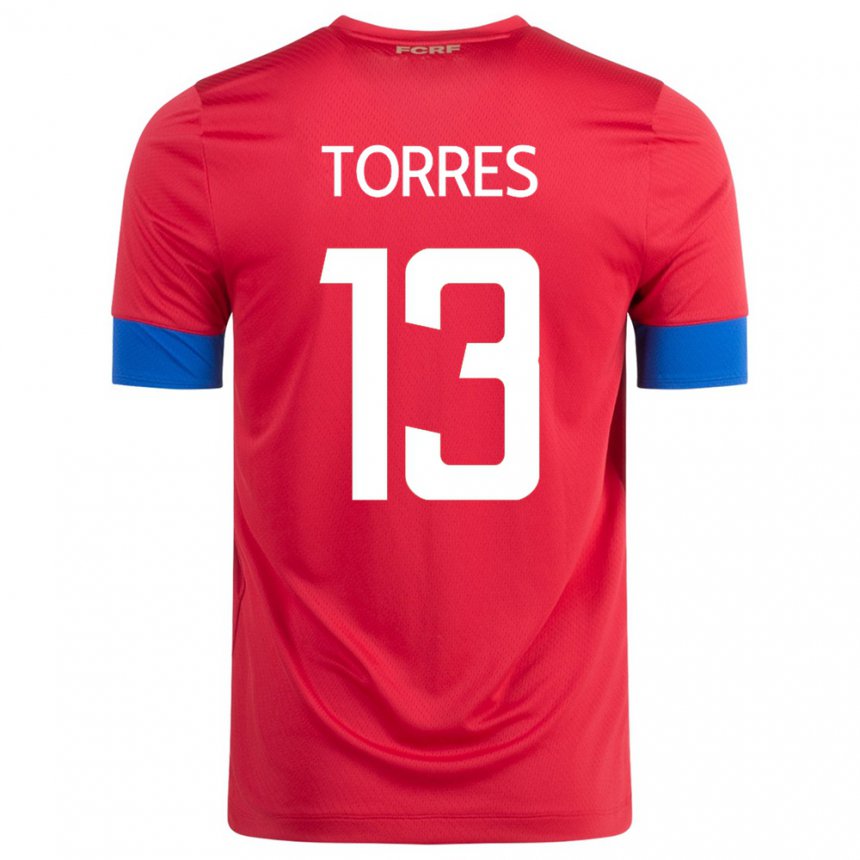 Kinder Costa-ricanische Gerson Torres #13 Rot Heimtrikot Trikot 22-24 T-shirt Belgien