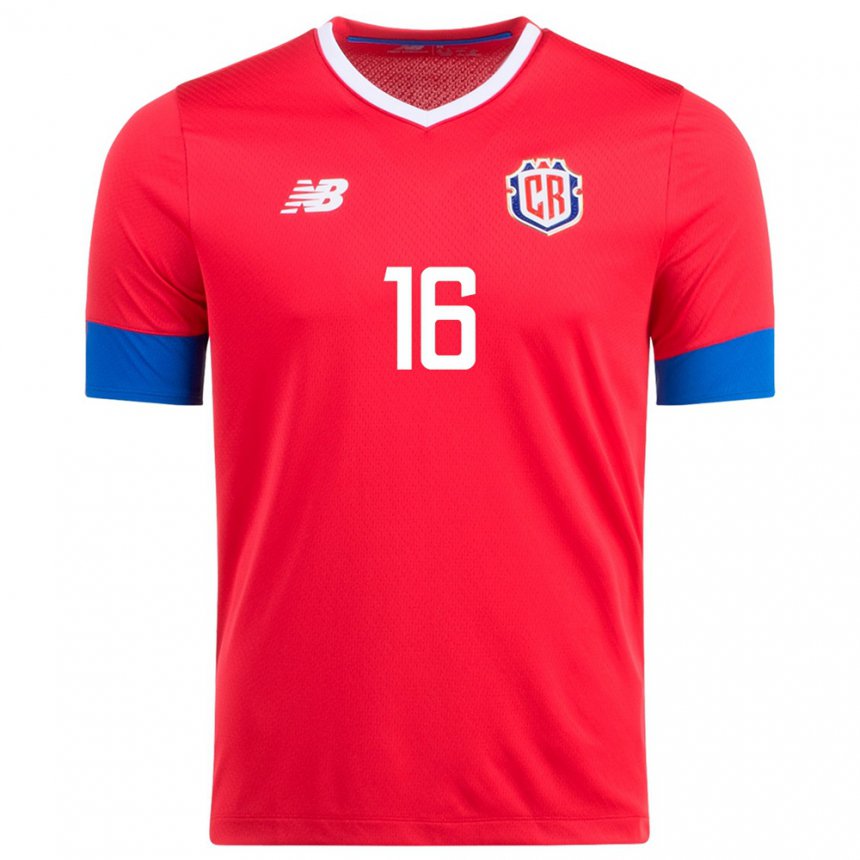 Kinder Costa-ricanische Aaron Suarez #16 Rot Heimtrikot Trikot 22-24 T-shirt Belgien