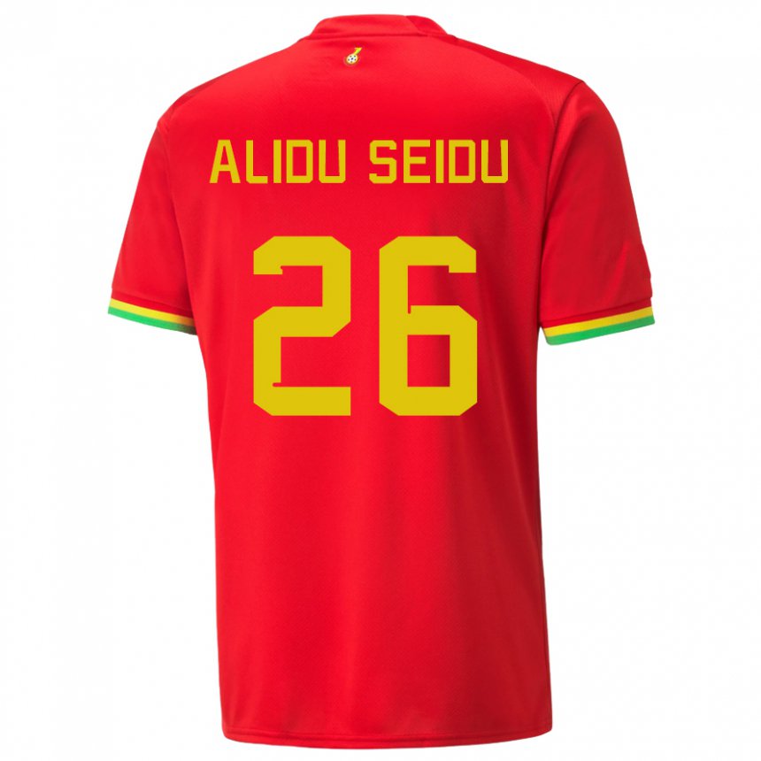 Enfant Maillot Ghana Alidu Seidu #26 Rouge Tenues Extérieur 22-24 T-shirt Belgique